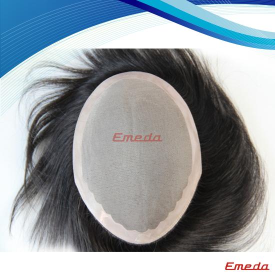 100 human hair men toupee
